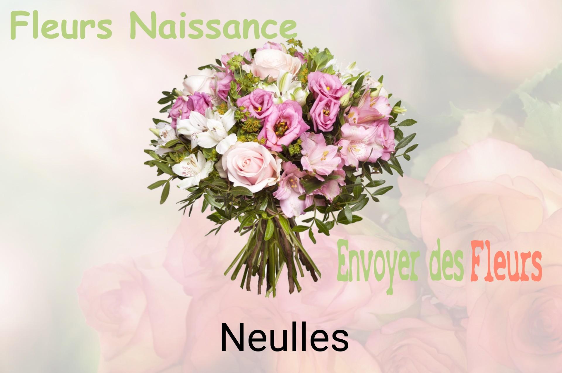 Bouquet de fleurs de naissance livré à Neulles